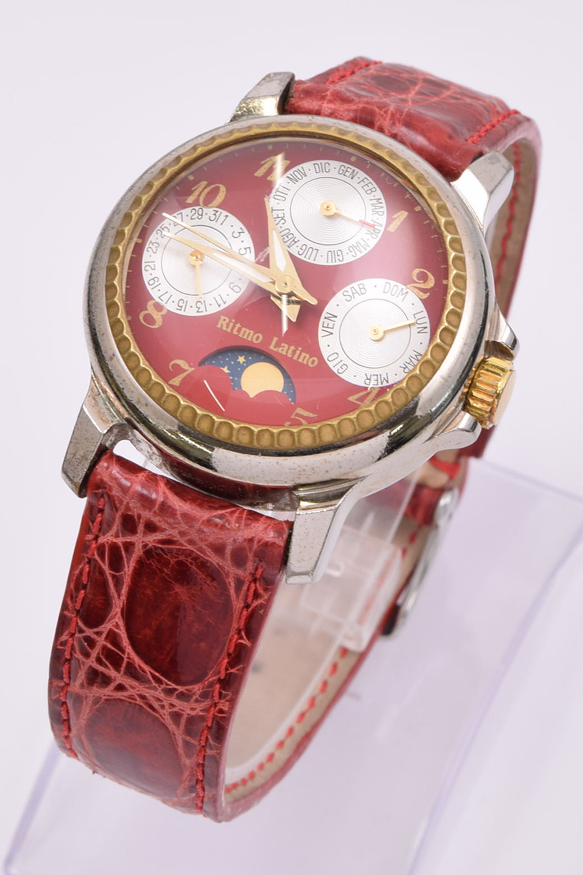676 リトモラティーノ時計 レディース腕時計 赤 レッド ドームガラス 正規取扱品 レディース