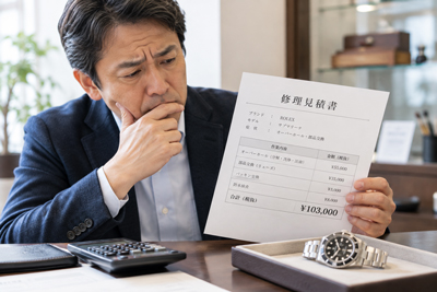 時計修理のお見積もり